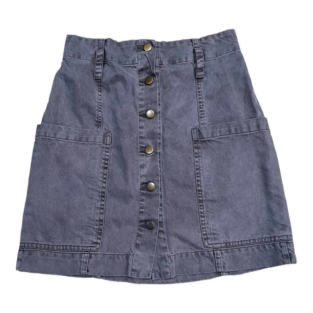 Young Fabulous & Broke Gray Paper Bag High Waist Kace Skirt